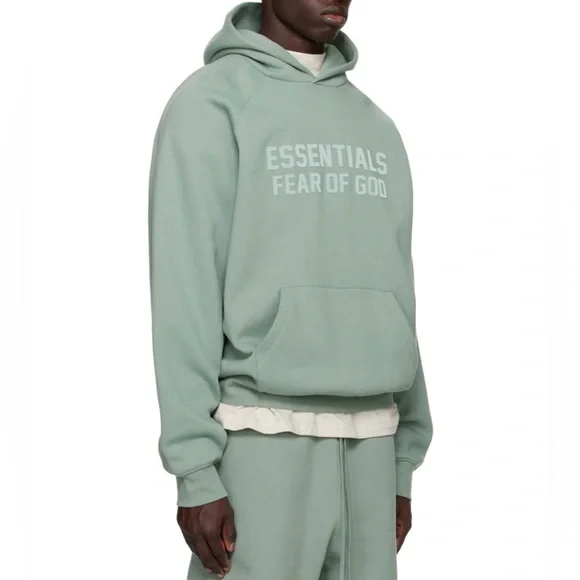 ESSENTIALS
Blue Raglan Hoodie - Picture 2 of 3